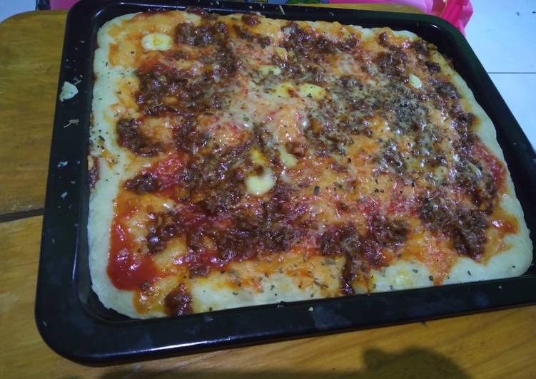 Pizza saus bolognese