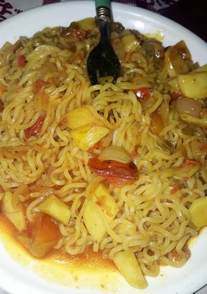 A picture of Masala meggi.