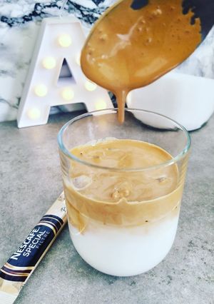 Une photo de Dalgona coffee