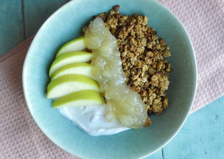 Steps to Prepare Ultimate Granola with Apple Sauce