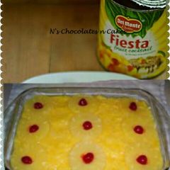 A picture of Pineapple Biscuit  Pudding.