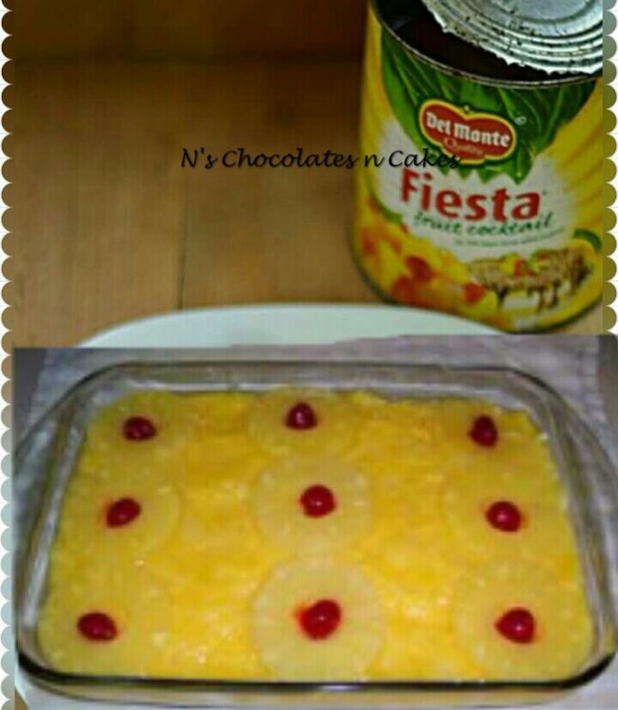 A picture of Pineapple Biscuit  Pudding.