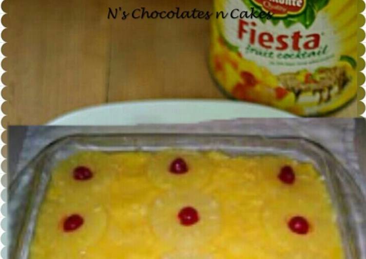 Pineapple Biscuit  Pudding