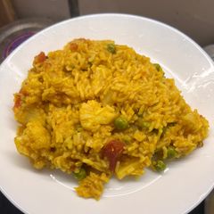 A picture of Bengali bhoger khicuri.