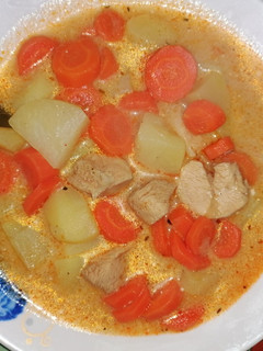 Csirkemell ragu leves recept fotója