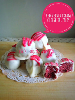 Foto resep Red velvet cream cheese truffles #ketopad