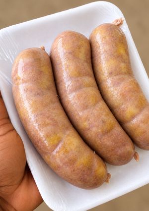 A picture of Blanched Hungarian-style Beef Sausage.