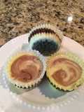 Fudge Swirled Oreo Bottom Cheesecake Cupcakes