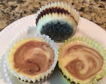 How To Serving Recipe Fudge Swirled Oreo Bottom Cheesecake Cupcakes Home Style