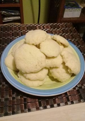 Una foto de Galletas de coco en pocos minutos al microondas