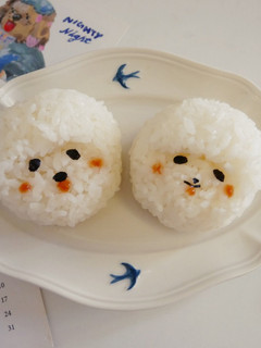 免模具「比熊飯糰」太療癒了吧!! 的食譜成品照片