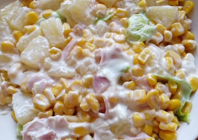 Ensaladilla de maíz Receta de Mis recetas saludables- Cookpad