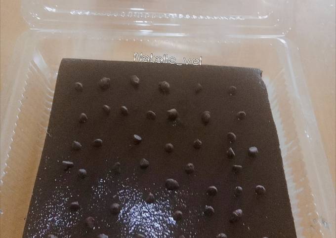 Pudding brownies chocolatos