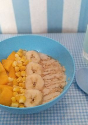 Foto resep OATMEAL pisang jagung mangga