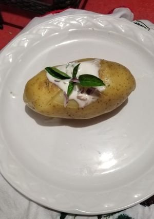 Una foto de Papa horneada