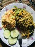 Stir fry spaghetti