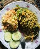 Stir fry spaghetti