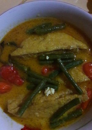 Foto resep gulai tahu kacang panjang