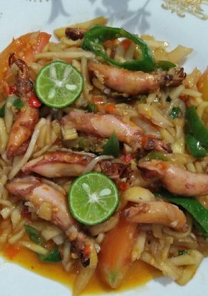 Foto resep Cumi asin sambal mangga