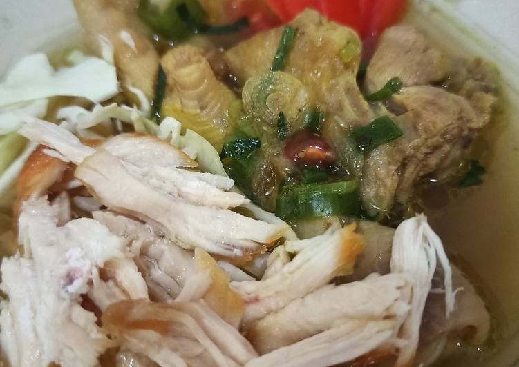 Langkah Mudah Menyiapkan Soto Ayam Ceker 5 menit jadi 😁, Maknyuss