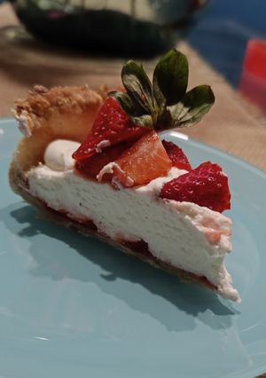 Foto principal de Tarta de Mascarpone y Fresas