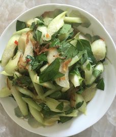 nộm dọc mùng chay