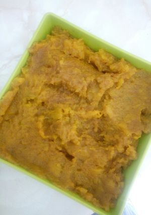 A picture of Mashed pumpkin.