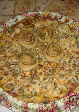 صورة لوصفة بيتزا 🍕🍕