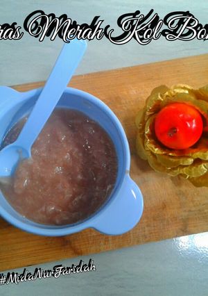 Foto resep Mpasi Beras Merah + Kol + Bonteng (7w 11d)