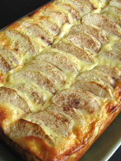 A picture of Apple & Sour Cream Cake.