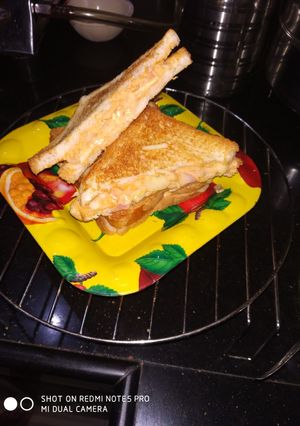 A picture of Creamy Veggi sandwich.