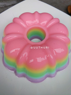 Foto resep Puding susu pelangi