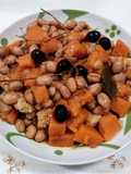 Pancotto con zucca e fagioli freschi