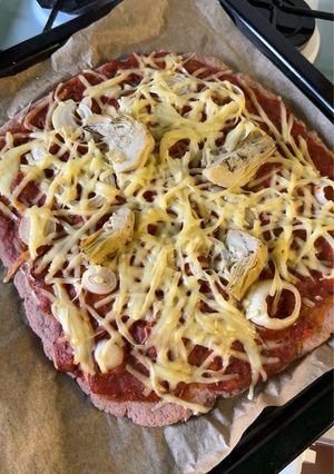 Pizza Kovászmaradékkal 🍕 (Gluténmentes, vegán*) recept fotója