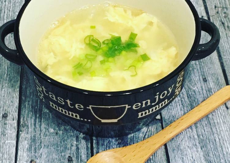 Egg drop soup keto ala korea