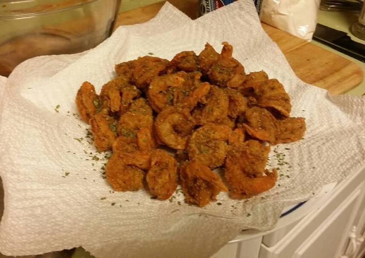 Simple Way to Make Homemade Lemon Pepper Fried Shrimp