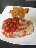 Tomatazo relleno de arroz