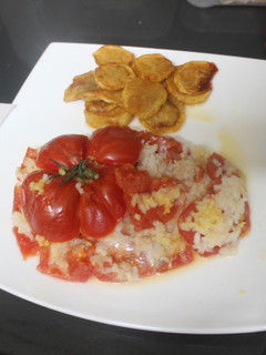 Una foto de Tomatazo relleno de arroz