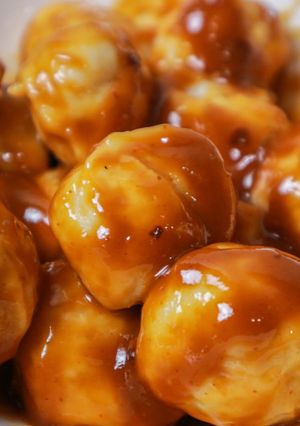 Foto resep Baso Ayam Dengan Saos Selai Kacang