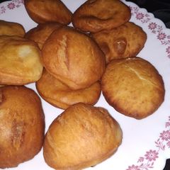 A picture of Orange Flavoured mandazis.