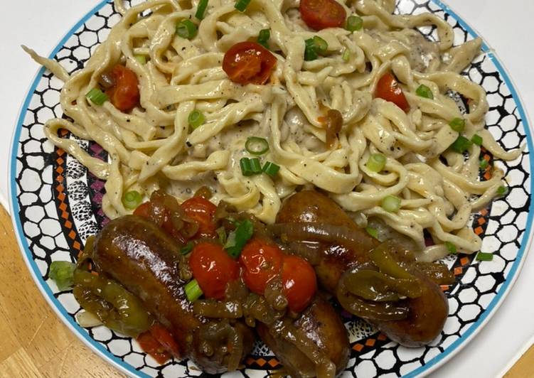 Easiest Way to Make Any-night-of-the-week Cacio e Pepe &amp; Sausage