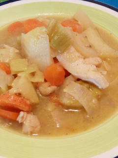 Una foto de Estofado de verduras y bacalao
