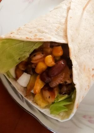 Mexikói tortilla öntettel recept fotója