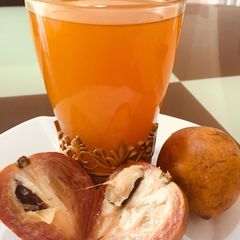 A picture of Agwaluma juice (Apple cherry).