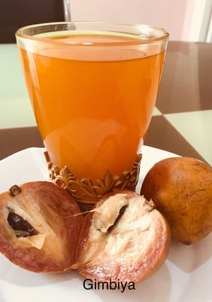 A picture of Agwaluma juice (Apple cherry).