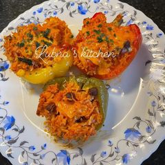 Quinoa Stuffed Peppers: A picture of Quinoa Stuffed Peppers:.