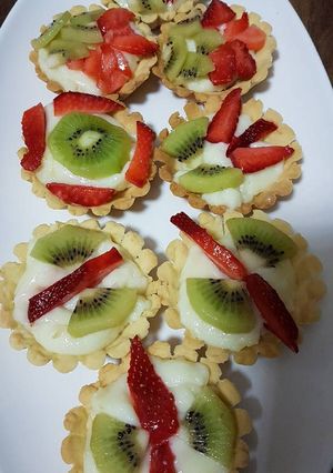 صورة لوصفة تارت بالكريما على طريقتي