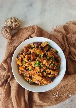 Foto resep Isian Bacang Ketan Ayam dan Jamur Shiitake