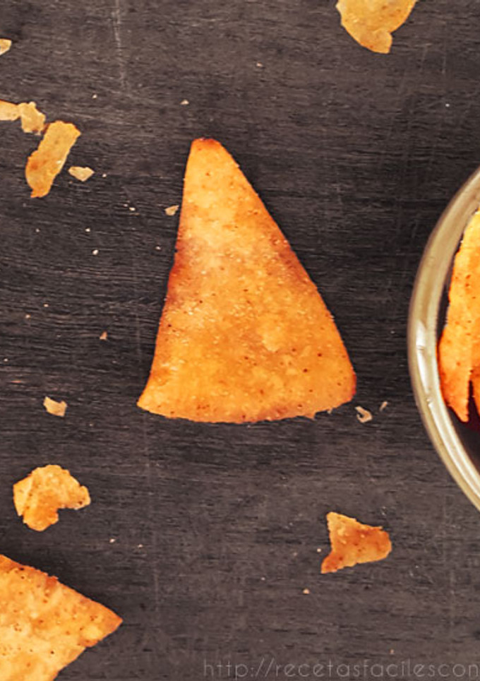 Una foto de Nachos o doritos sanos! (SIN GLUTEN / VEGANOS) Sin freír, sin hornear y riquísimos!