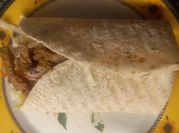 Una foto de comida shawarma